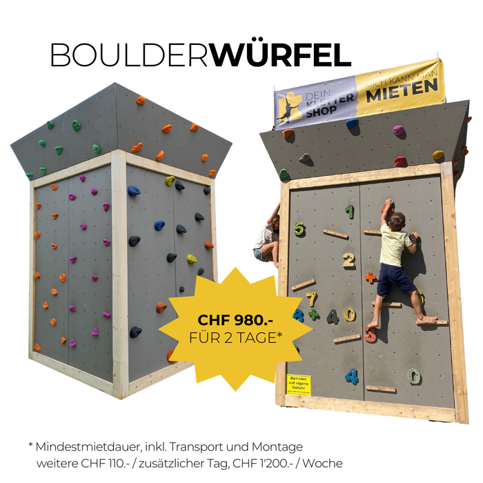 Vermietung - Mobiler Boulderwürfel