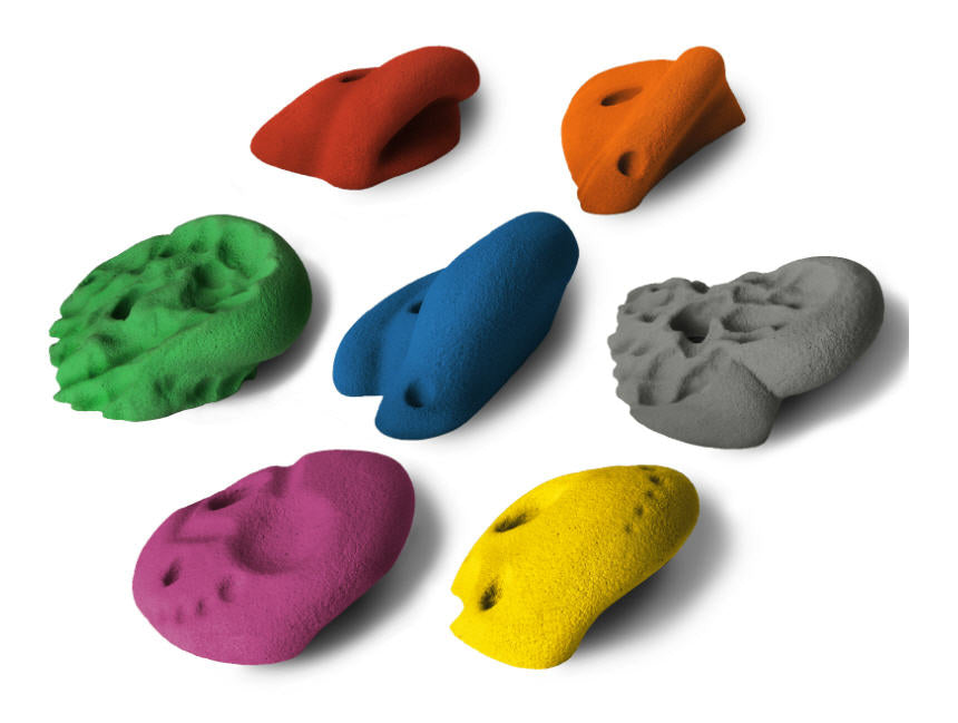 Climbing hold set ALPIDEX 7 XL Mega