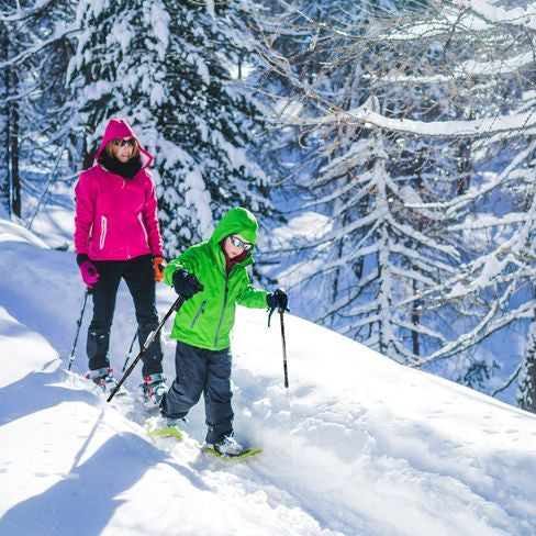 ALPIDEX snowshoes for children in many colors - optionally with or without telescopic poles