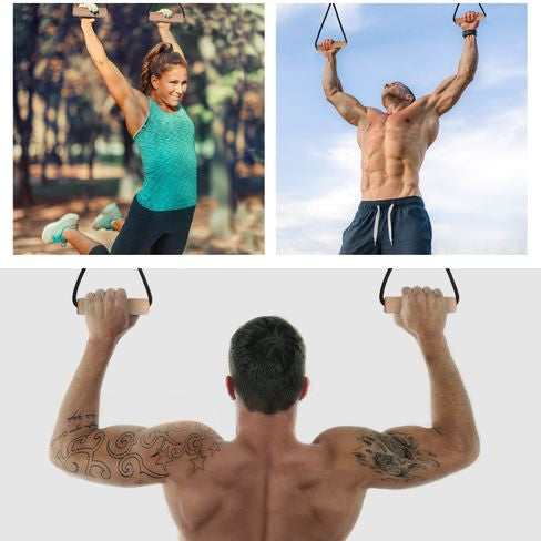 ALPIDEX wooden grip strength trainer