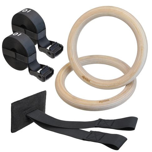 ALPIDEX wooden rings training rings