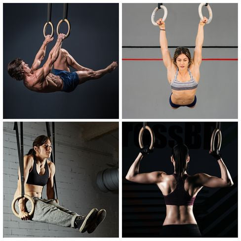 ALPIDEX wooden rings training rings