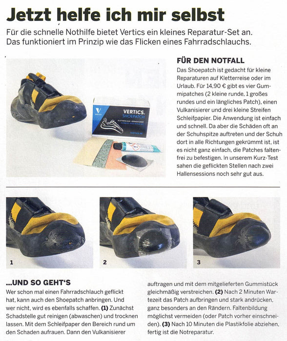 Vertics Shoepatch Flickzeug Kletterschuhe