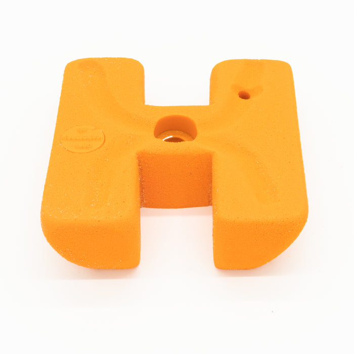Climbing hold monkey with finger hole