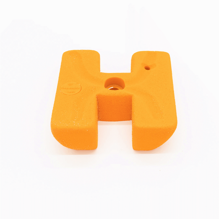 Climbing hold monkey with finger hole