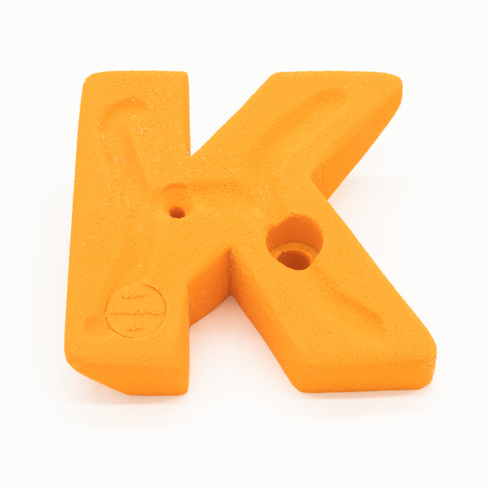 Climbing hold monkey with finger hole