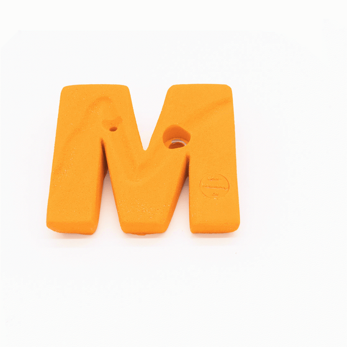Climbing hold monkey with finger hole