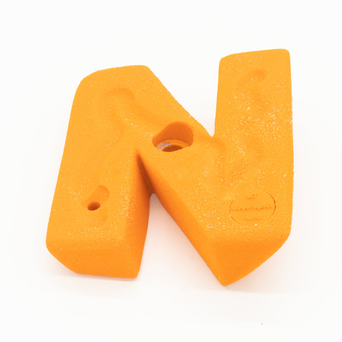 Climbing hold monkey with finger hole