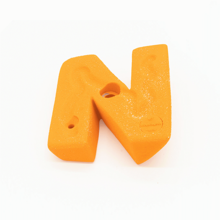 Climbing hold monkey with finger hole