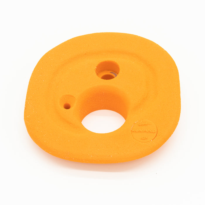 Climbing hold monkey with finger hole