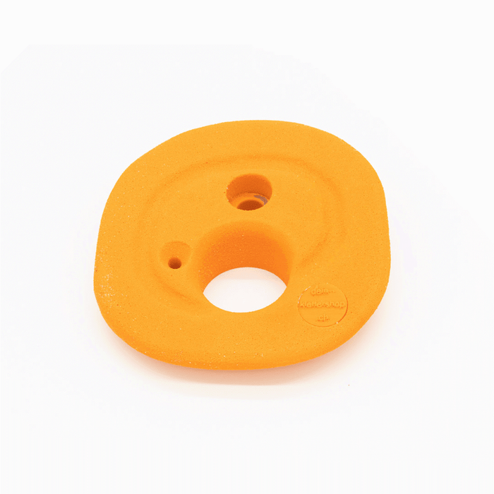 Climbing hold monkey with finger hole