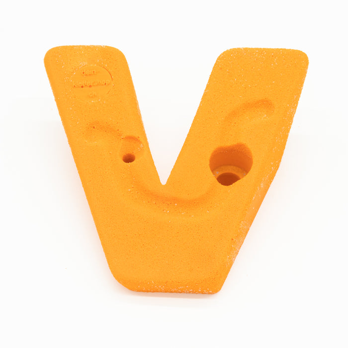 Climbing hold monkey with finger hole