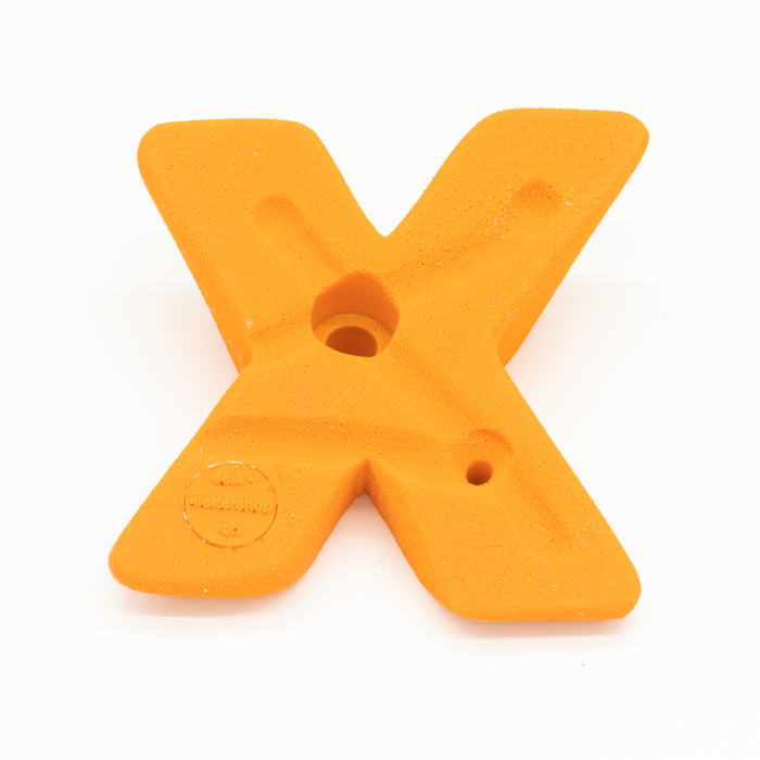 Climbing hold monkey with finger hole