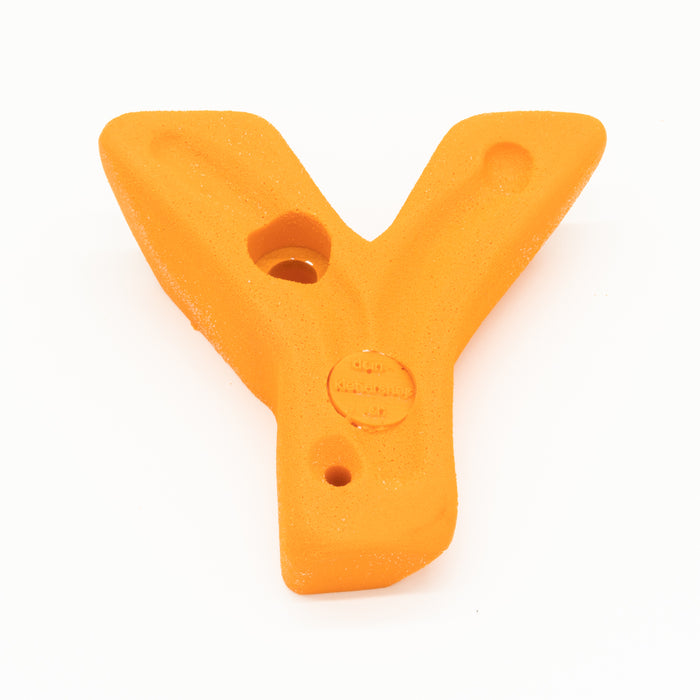 Climbing hold monkey with finger hole
