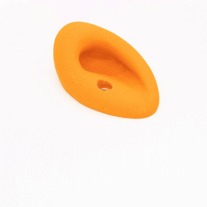 Climbing hold shell grip and round bar