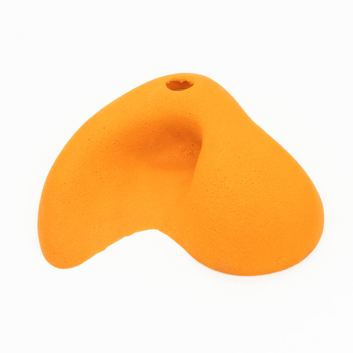 Climbing hold shell grip and round bar