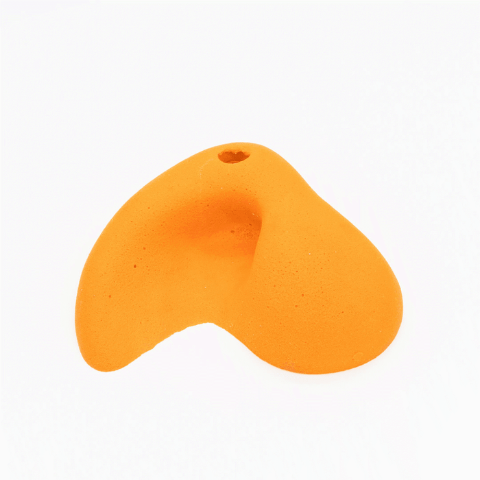 Climbing hold shell grip and round bar