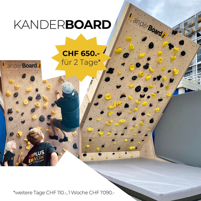 Vermietung - Mobile Boulderwand "KanderBoard"