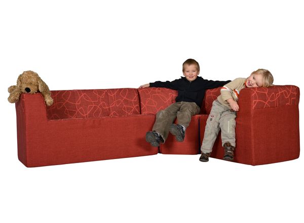 Kindergarten-Eckcouch MAXI, 3-teilig
