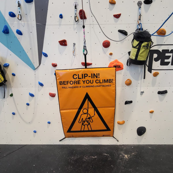 HONOR Warnschild Belay Gate