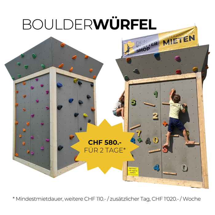 Vermietung - Mobiler Boulderwürfel