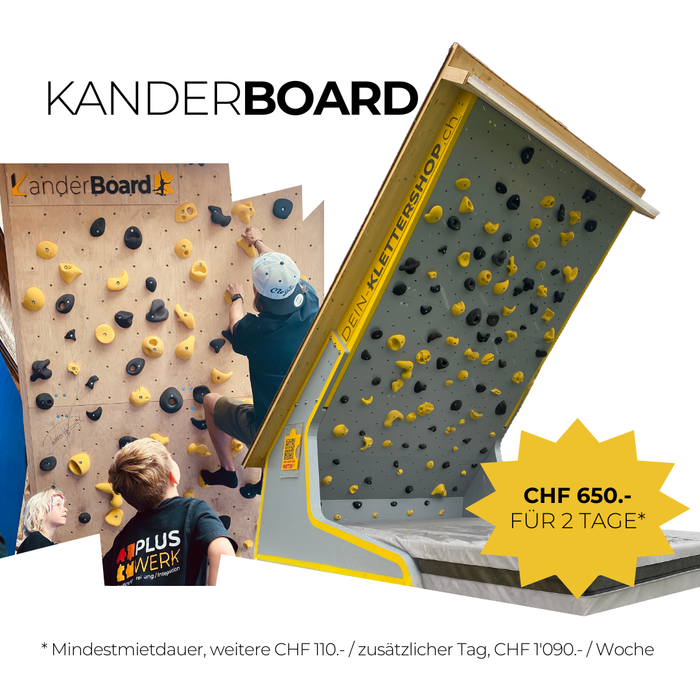 Vermietung - Mobile Boulderwand "KanderBoard"