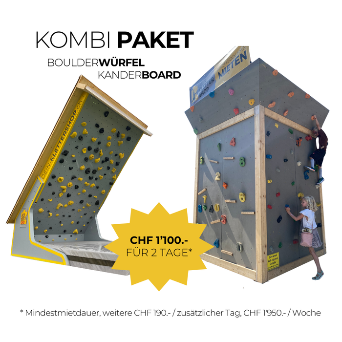 Vermietung - Boulder Kombi Paket