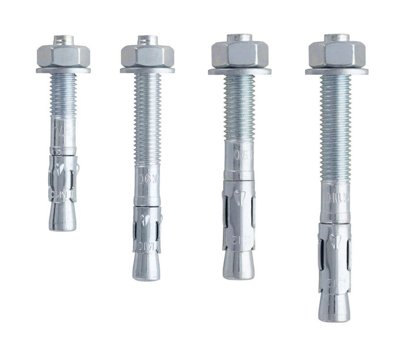 Fixe Bohrhacken M10-M12, Expressanker für hartes Gestein, Länge 70 mm-110 mm