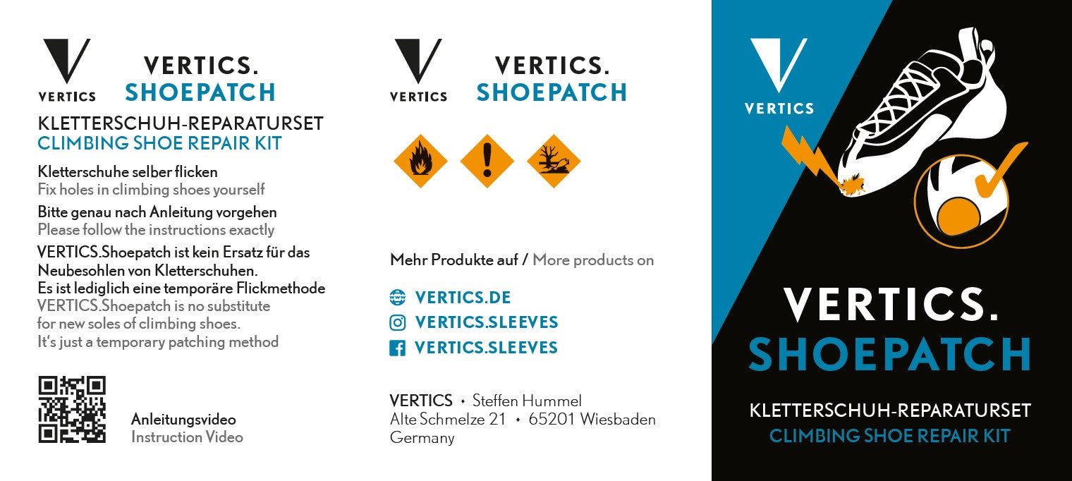 Vertics Shoepatch Flickzeug Kletterschuhe