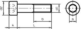 1 Stück Zylinderkopfschraube M 10 x 30mm